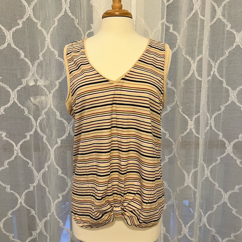 Bordeaux Multicolor Striped Tank Top Never Worn with tags
